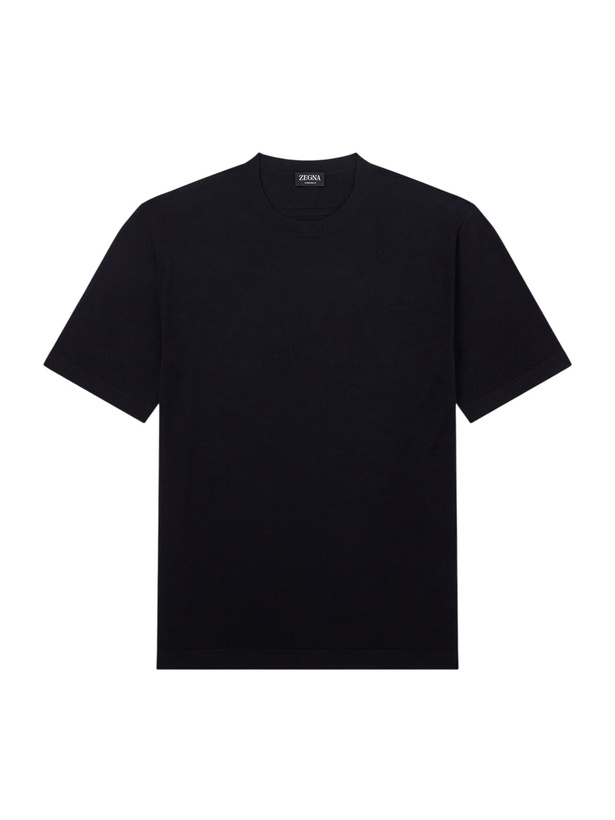 Photo: Zegna - Cotton-Jersey T-Shirt - Black