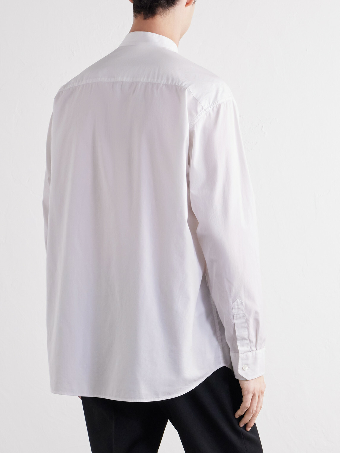 TOTEME - Relaxed Cotton-Poplin Shirt - White