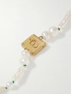 éliou - Juno Gold-Plated Freshwater Pearl Necklace