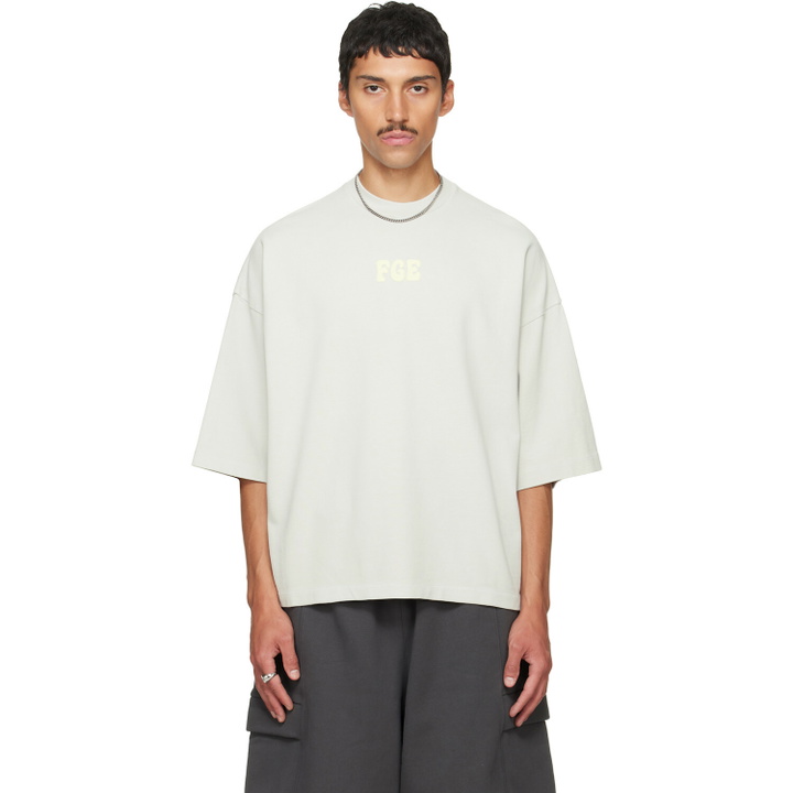 Photo: Fear of God ESSENTIALS Gray Merch T-shirt