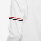 Thom Browne Men's Grosgrain Arm Band Seersucker Shirt in White
