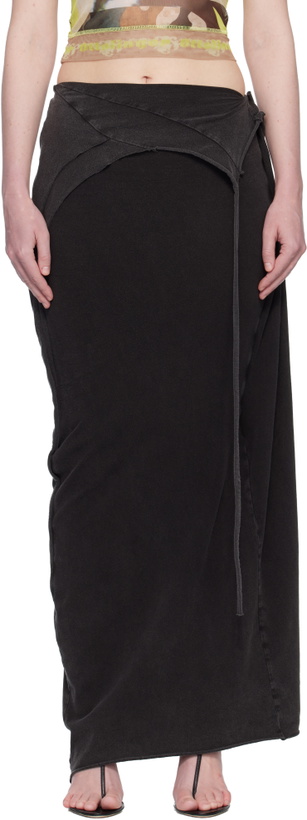 Photo: Ottolinger Black Slitted Maxi Skirt