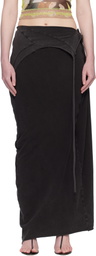 Ottolinger Black Slitted Maxi Skirt