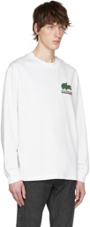 Lacoste White Minecraft Edition Cotton T-Shirt