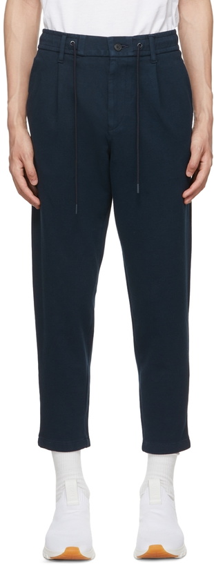 Photo: Boss Navy Cotton Trousers