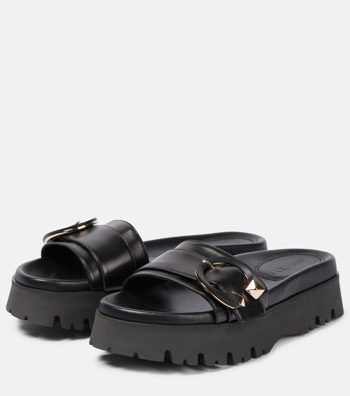 Jimmy Choo - Maiti leather flat sandals Jimmy Choo