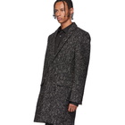 Mackage Black and White Tweed Skai Coat