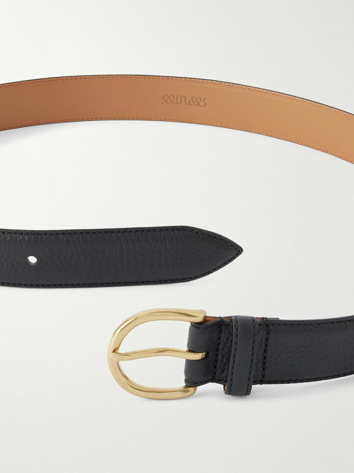 MORJAS - 3cm Leather Belt - Brown