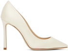 Jimmy Choo Off-White Romy 100 Heels