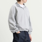 Dime Men's Classic Terry Quarter Zip Sweatshirt in Heather Gray