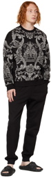 Versace Black Baroque Lounge Pants