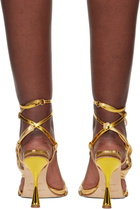 Ottolinger Gold Flower Heeled Sandals