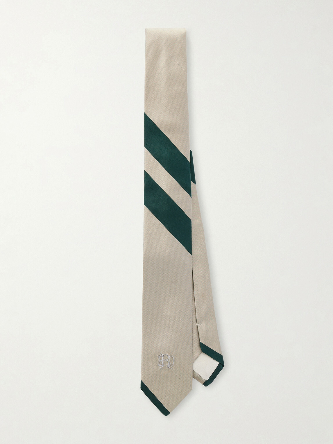 Enfants Riches Déprimés - 7cm Foxhole Logo-Embroidered Silk-Shantung Tie