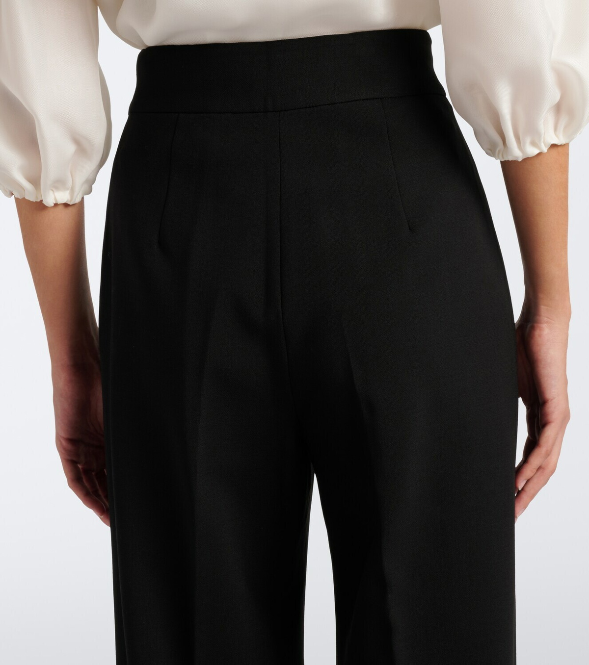 Carolina Herrera Wool-blend wide-leg pants