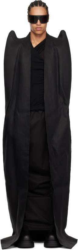 Photo: Rick Owens Black Hollywood Cape Coat