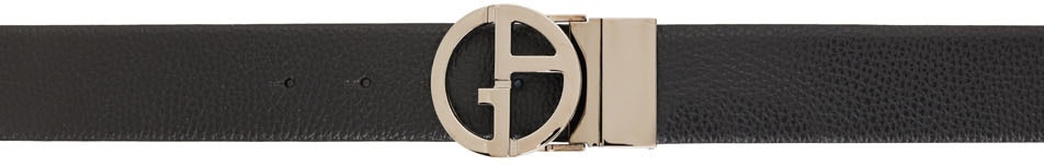 Photo: Giorgio Armani Black Logo Belt