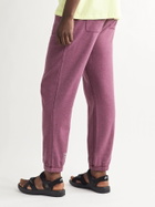 Entireworld - Tapered Cotton-Blend Jersey Sweatpants - Pink