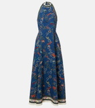 Alémais Cove printed halterneck maxi dress