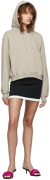 alexanderwang.t Taupe Structured Puff Logo Hoodie