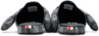 Thom Browne Gray & Navy Hector Slippers