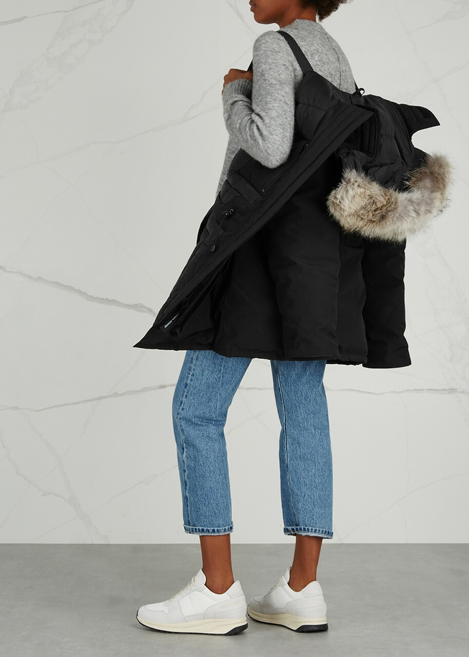 Canada Goose Expedition Black Fur-trimmed Arctic-tech Parka, Coat