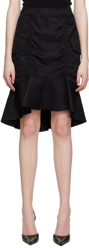 Photo: LVIR SSENSE Exclusive Black Midi Skirt