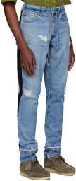 Greg Lauren Blue 34 Tux Lounge Jeans