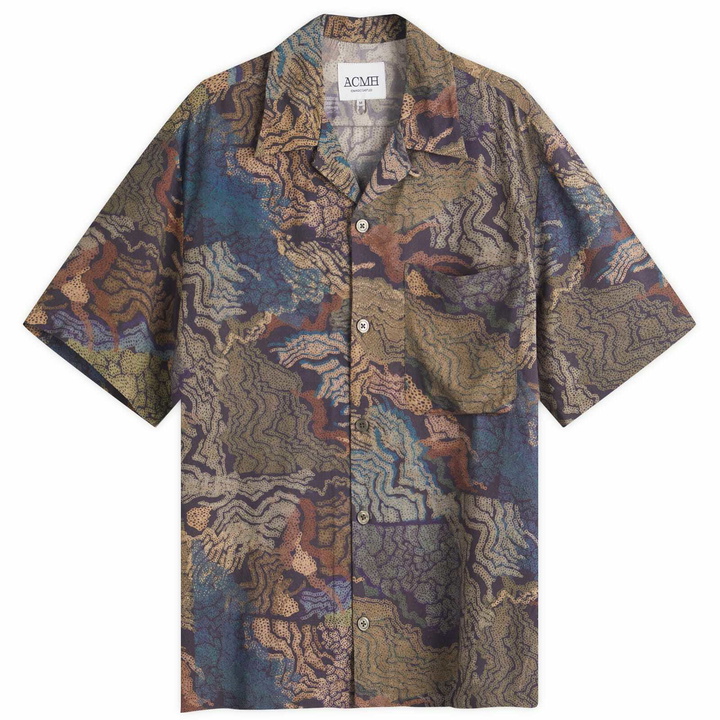 Photo: ACMH by Magic Castles Men's Marcus James Wave Vacation Shirt in Navy