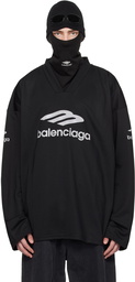 Balenciaga Black 3B Sports Icon Ski Long Sleeve T-Shirt