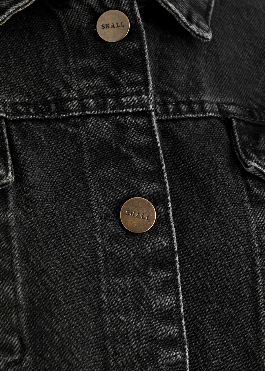 Skall Studio Inger Panelled Denim Jacket Black