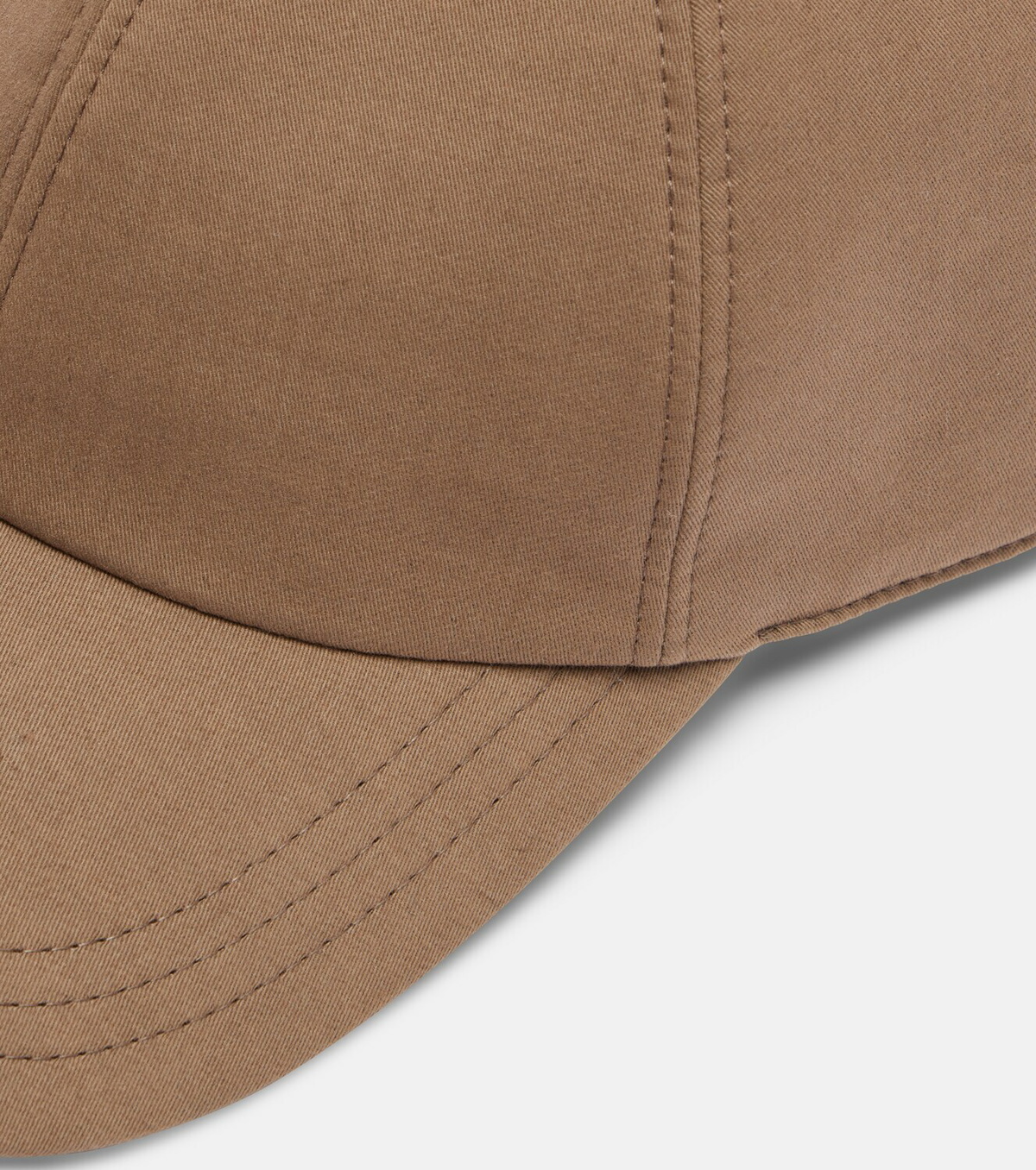 The Row Caspian cotton and cashmere canvas baseball cap