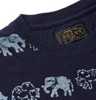 Beams Plus - Printed Cotton-Jersey T-Shirt - Blue