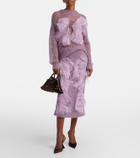 The Attico La Passeggiata Mini satin tote bag
