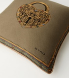 Etro Herald embroidered cotton-blend cushion