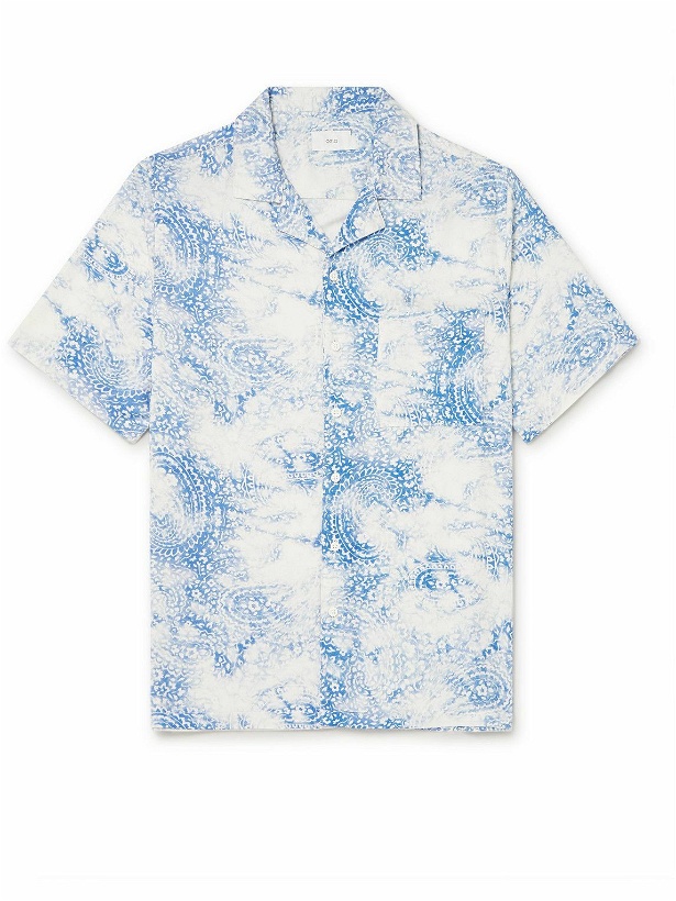 Photo: Onia - Camp-Collar Paisley-Print Woven Shirt - Blue