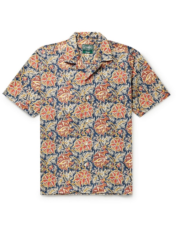Photo: GITMAN VINTAGE - Camp-Collar Printed Cotton Shirt - Multi