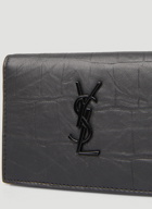 Monogram Leather Wallet in Black