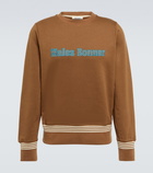 Wales Bonner - Logo embroidered cotton sweatshirt