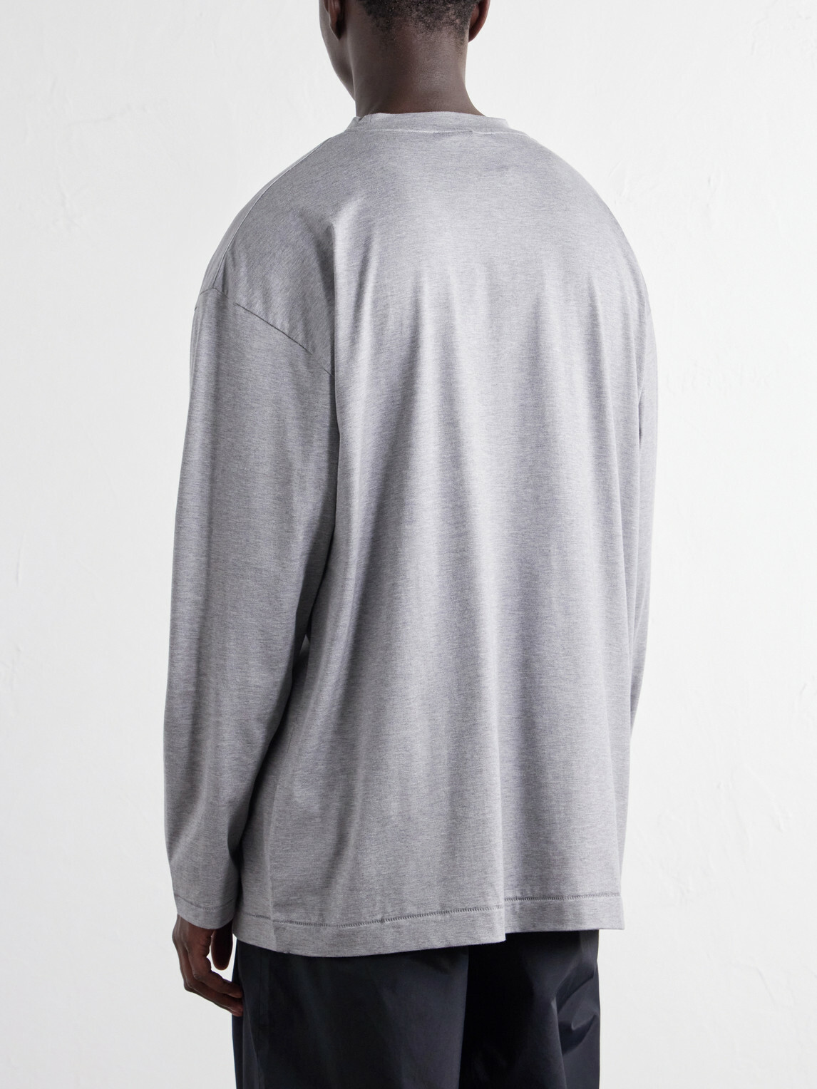 ATON - Cotton-Jersey T-Shirt - Gray
