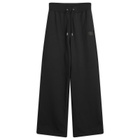 Air Jordan Women's Flight Fleece Open Hem Pant in Black/Smoke Grey