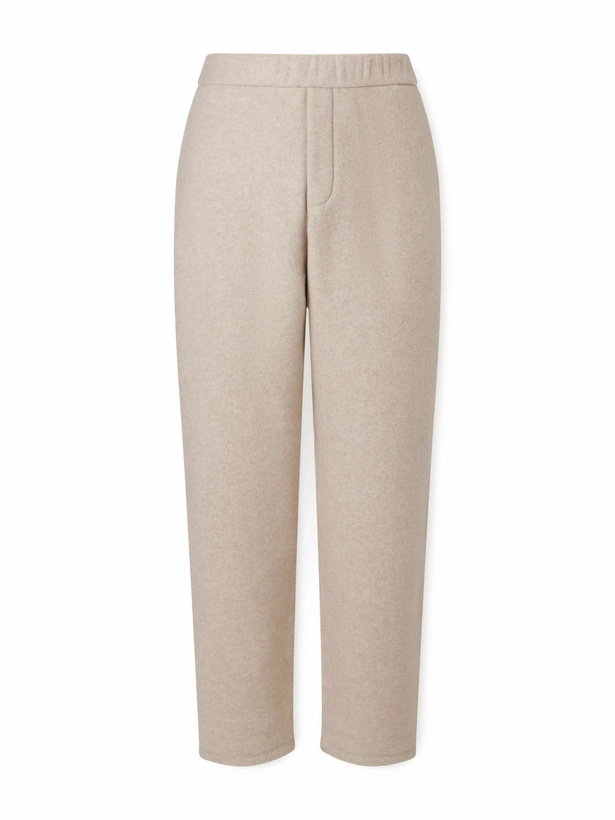 Photo: Loro Piana - Straight-Leg Wool-Blend Sweatpants - Neutrals
