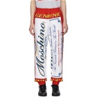Moschino Red and White Budweiser Edition Logo Lounge Pants