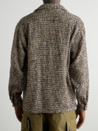 KAPITAL - Wool-Blend Tweed Overshirt - Brown