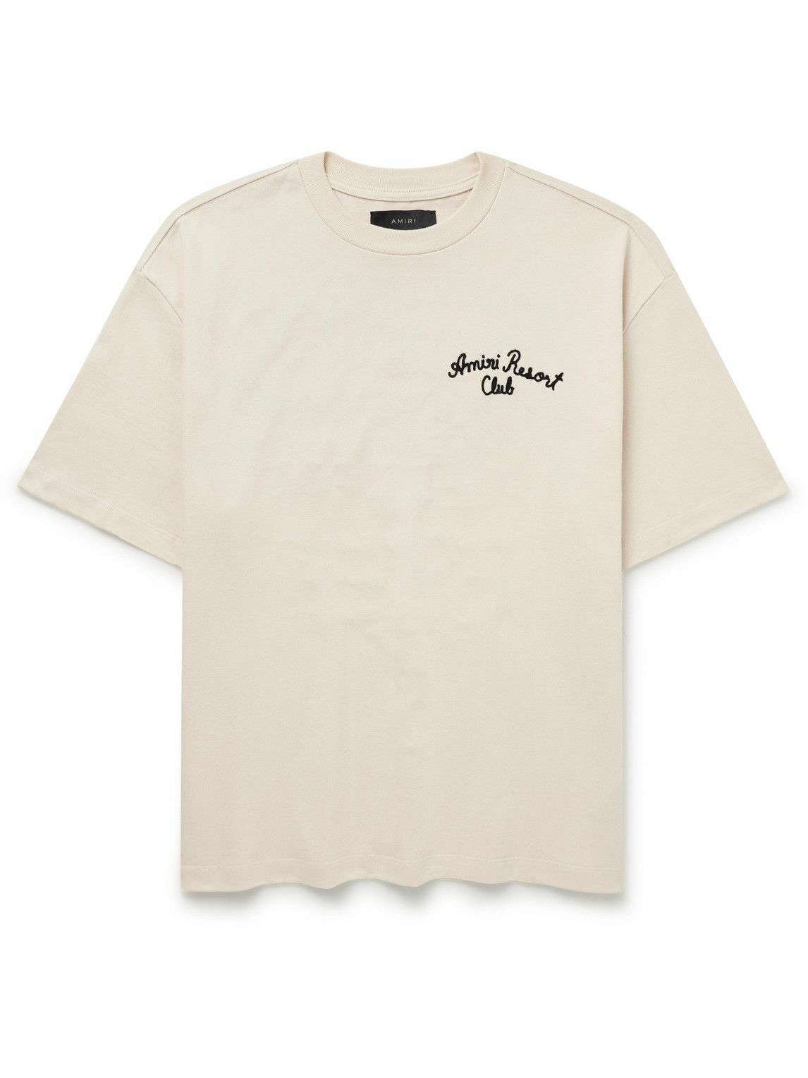 AMIRI - Spirit Oversized Logo-Embroidered Cotton-Jersey T-Shirt