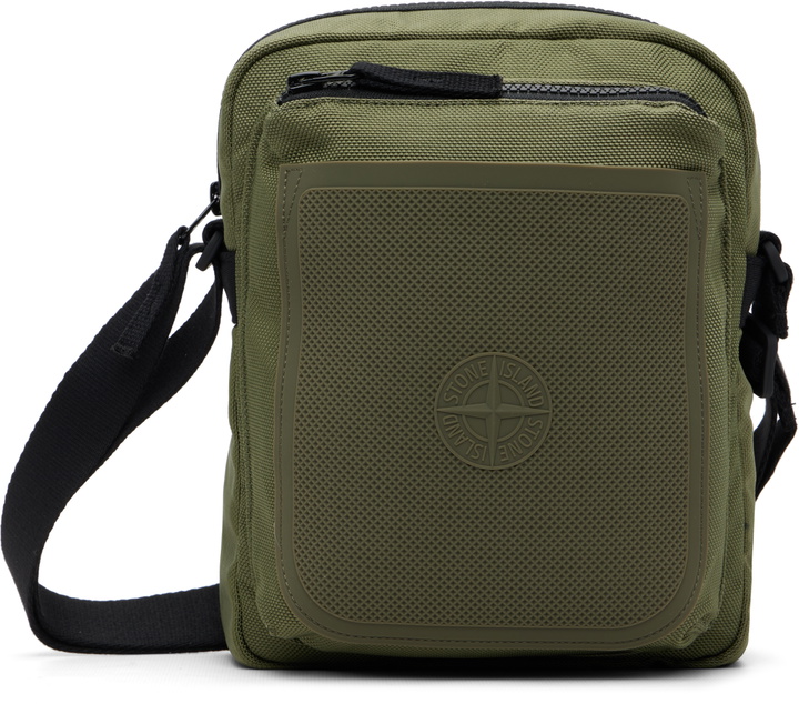 Photo: Stone Island Khaki 9200029 Nylon Panama Accessories Bag
