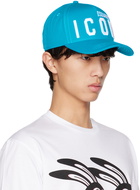 Dsquared2 Blue 'Be Icon' Baseball Cap