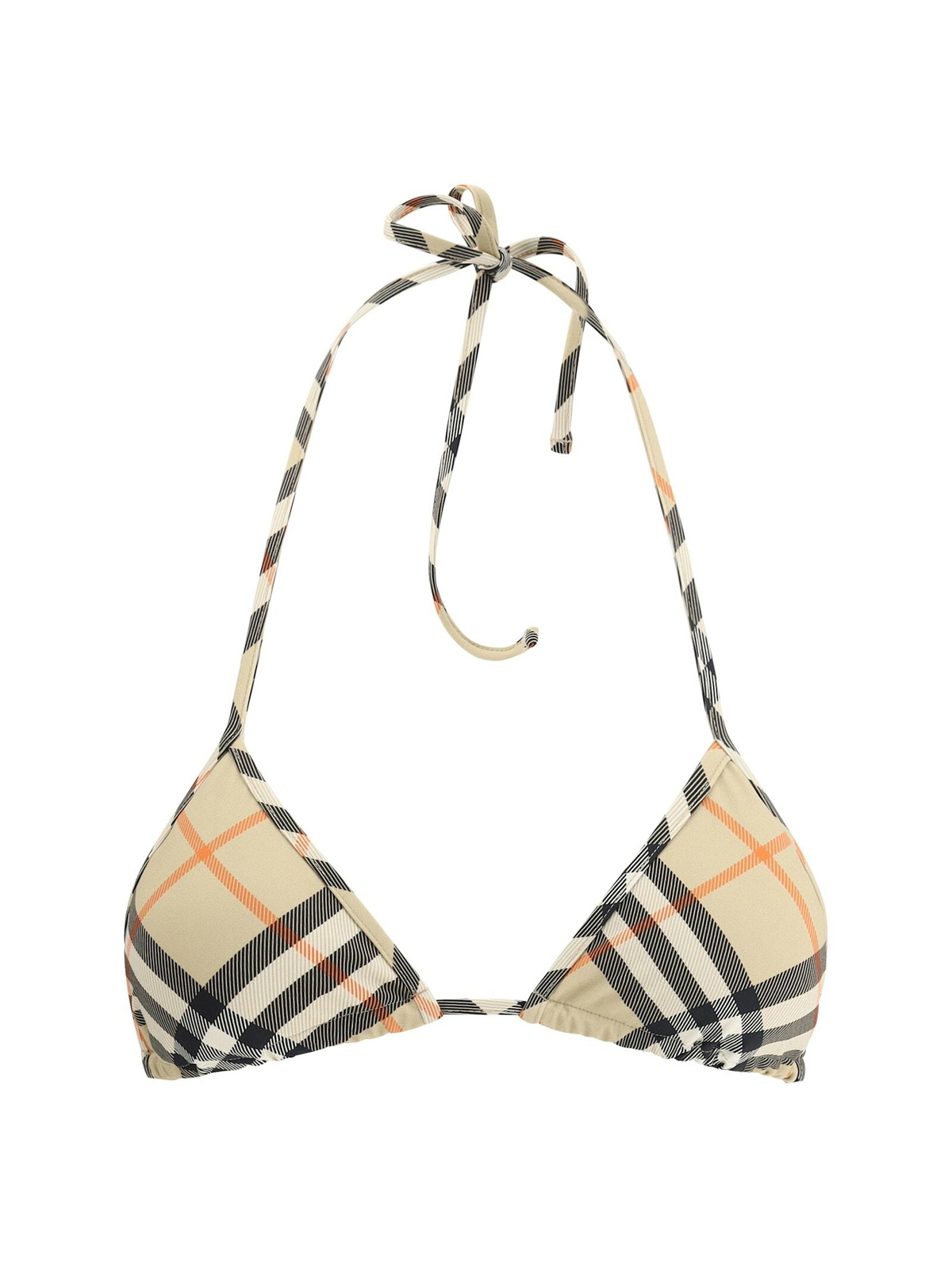 【関税＆送料込み】Burberry Check Swimsuit Burberry Check Bikini Top in Wheat - Women | Burberry