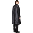 Burberry Black Double Layered Trench Coat
