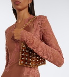 Rabanne 1969 Nano embellished shoulder bag