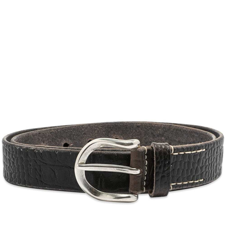 Photo: Our Legacy Croc Embossed Belt
